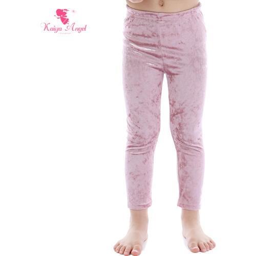 Kaiya Angel Light pink gold Skinny Spring Summer Autumn Winter Pants toddler Girl Bow Tie leggins Birthday Wedding Party