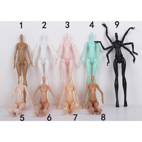 High Quality Imitation Demon Monster Doll Naked Body Without Head For Monster High Dolls Rotatable11 Joints Doll Body