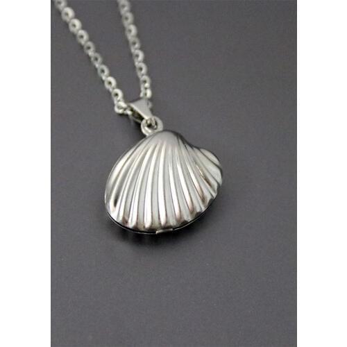 1pc Sea Shell Necklace Nautical Stainless Steel Necklace Custom Chain Necklaces Sailor Fashion Jewelry
