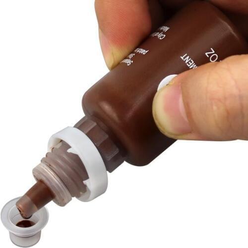 1PC Mircoblading Permanent Makeup Tattoo Inks Pigment for eyebrows shading and hair strokes with 4 colors for choose