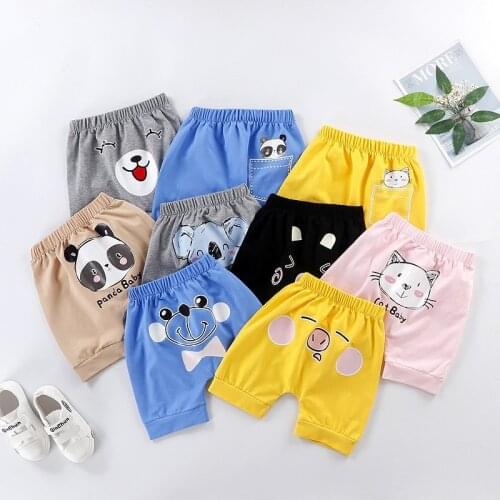 100% Cotton Baby Shorts Summer Casual Newborn Short Pants Infantil Cartoon Shorts Girls Summer Shorta 2021 NEW