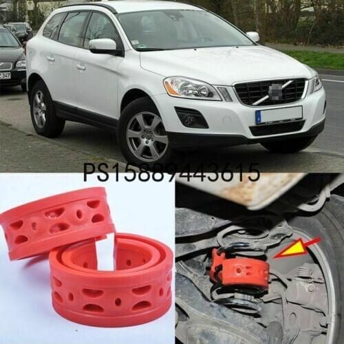 2pcs Rear Air Suspension Shock Bumper Spring Coil Cushion Buffer For Volvo Xc60