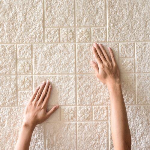 3d Stereo Wall Stickers Living Room Bedroom Self-adhesive Wallpaper Brick Waterproof Wallpaper Paper Back Vinyl Wallpapers PVC