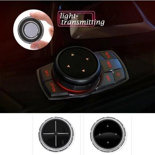 IDrive Car Multimedia Buttons Cover M Emblem Badge For BMW E46 E39 E60 E90 E36 F30 F10 X5 E35 E34 E30 F20 E92 M5