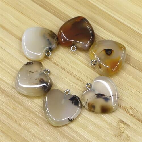 White Aquatic Agates Natural Crystal Ocean Chalcedony Drop-shaped Pendant Specimen Healing Jewelry Making Material