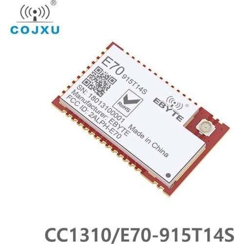 CC1310 915MHz Dual Core Microcontroller rf Transceiver SMD 14dBm PEX Antenna 915 MHz Transmitter Receiver cojxu E70-915T14S