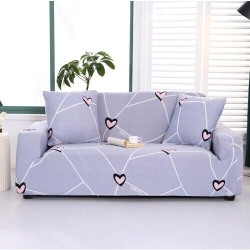 Printed Slipcovers Sofa Cover for Living Room Elastic Couch Cover Loveseat Sectional Sofa Cover L Shape Needs To Buy 2 Pieces