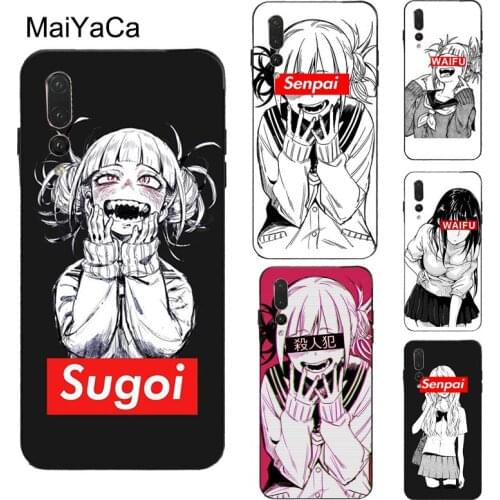 MaiYaCa Anime Senpai Waifu Sugoi Case For Huawei P20 P10 Lite P40 P30 Pro P Smart 2019 Z Mate 10 20 Lite 30 Pro Coque