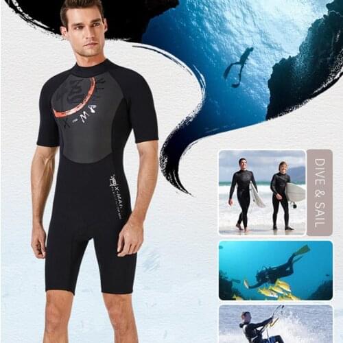 Men Diving Wetsuit Surfing Jumpsuit 3mm Neoprene Dive Skin Shorts