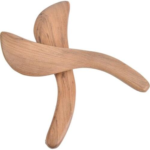 Body Relax Reflexology Needle Massager Wood Tool Wooden Scraper For Blood Circulation Fragrant Neck Shiatsu SPA Therapy