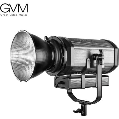 GVM RGB-150S 150W RGB LED Video Light 3200K-5600K Bi-color Dimmable Studio Video Spotlight 8 Modes of Lighting Scenes Continuous