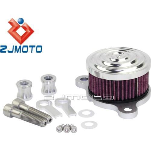 Silver Motorcycles Air filter Intake Kit For Harley Sportster XL883 XL1200 All 2004-2019 CNC Billet Aluminum Air Cleaner Cover