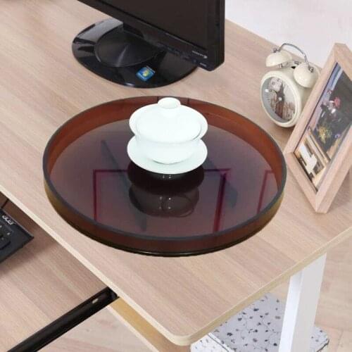 Ins Nordic Acrylic Tray Hu Bose Circular Tray Sitting Room Tea Tray Hotel Glass Cup Plate 30cm