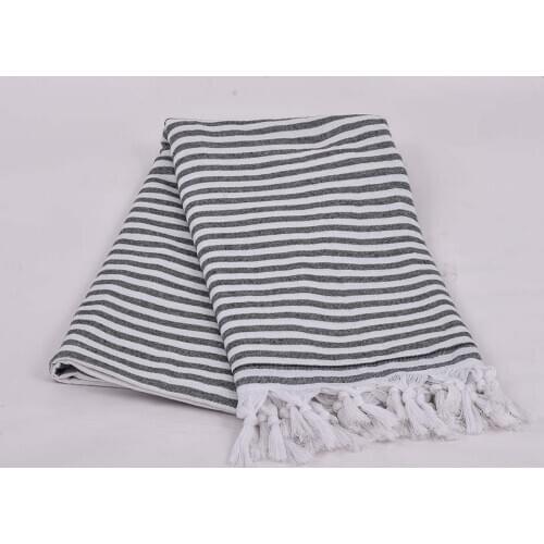 Marin Terry Peshtemal Towel, Turkish Towel, Sauna towel, Bath cloth, Beach Towel, 100% Cotton, 90x170 cm