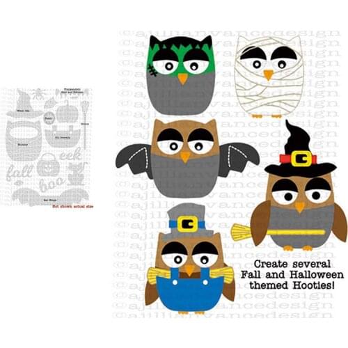 Owl Hat Cat Arrival New Metal Cutting Dies Scrapbook Diary Decoration Stencil Embossing Template Diy Greeting Card Handmade 2021