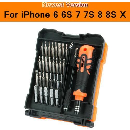Screwdriver Bit Set For Cellphone Mobile Phone iPhone 6 6S 7 7S 8 8S X PC Laptop Repair Fix Tool Kit 33in1 Bits JAKEMY JM-8160