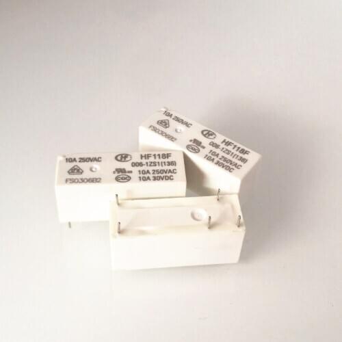 NEW 6V relay HF118F-006-1ZS1 JQX-118F 006-1ZS1 HF118F-006-1ZS1-6VDC 006-1ZS1-6VDC 006-1ZS1 6VDC 6V DC6V 10A 250VAC 5PIN