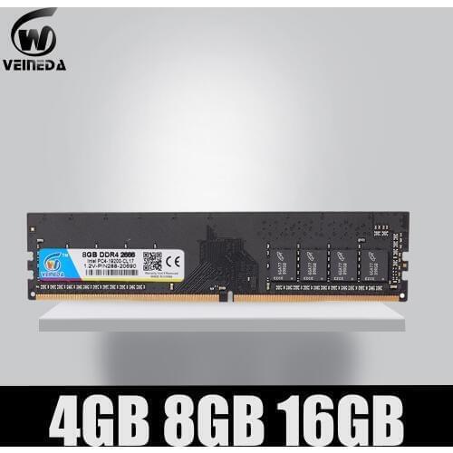VEINED Desktop RAM DDR4 4GB 8GB 4G 16gb PC 1.2V Memory ddr4 Motherboard 2133mhz 2400mhz 2666mhz Memoria DIMM for Desktop