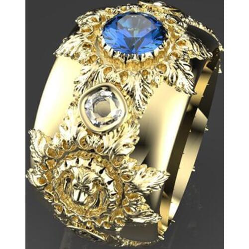 New Design Hollow Flower Pattern Finger Rings for Men Women Luxury Brand Silver Color Gold Two Tone Filled CZ Wedding Rings