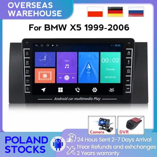 EU warehouse 1280X720 HD Android Car Radio DVD Player For BMW X5 E53 E39 GPS Stereo Audio Navigation Multimedia Screen Head Unit