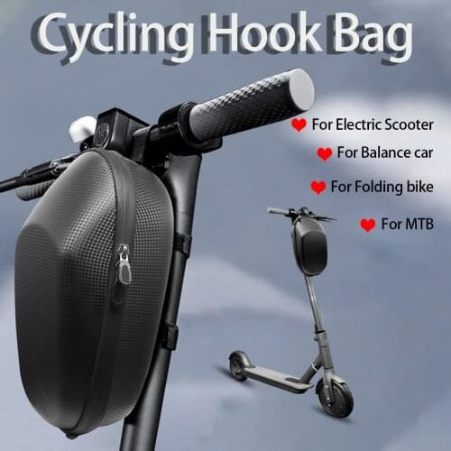 Replacement for Xiaomi M365 Electric Scooter Front Carry Handlebar Mounted Zipper Eva Storage Case Bike Bag Riding Accessories