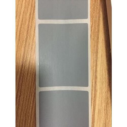 Scratch Off Sticker 36x46mm Quadrate Silver Color Blank For Postcard Cover Stationery Message Wedding Game Sticker