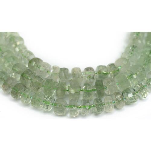 Green crystal faceted roundel 6*10mm 15" for DIY jewelry making loose beads FPPJ wholesale beads nature gem stone