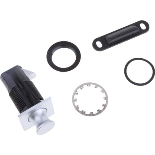 1 Set Camper Car Push Lock Diameter 22mm RV Caravan Boat Motor Home Cabinet Drawer Latch Button Locks For Drawers Box