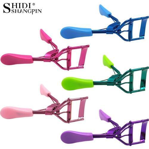 1Pcs Colorful Eyelash Curler Cosmetic Makeup Eyelashes Curler Curling Handle Eye Lash Grips Beauty Makeup Tool For Eyes Curlers