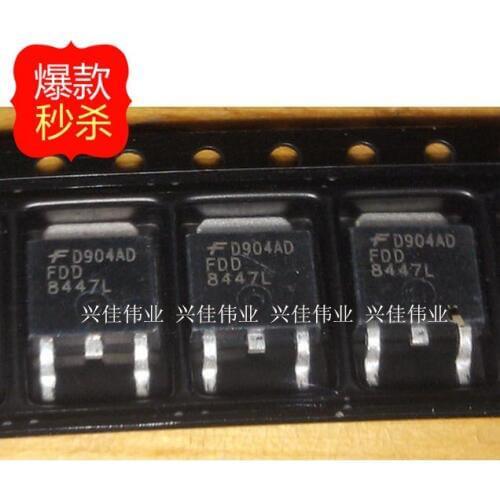 10PCS New original authentic FDD8447L 8447L TO252 LCD common high-voltage MOS tube