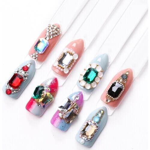 10pcs Charm Nail Rhinestones Crystal AB Flat Flatback Crystal Stones DIY Decorations Manicure Diamond For Nail Rhinestone
