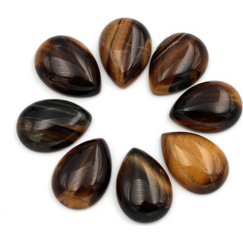 12x16mm 13x18mm 18x25mm Dome teardrop stone Agate Amethyst CABs Cabochon Flat Backed Red stone Semi-precious Stone Cabochons