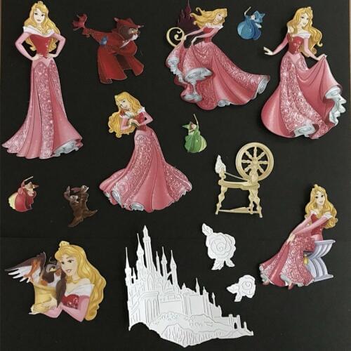 2019 New Dies castle Cartoon Girl Princess Cutting Dies for DIY Scrapbooking Embossing Paper Cards Making CraftsTeapot Lion Cuts
