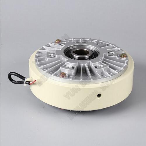 25Nm 2.5kg DC 24V Hollow Shaft 1000RPM Magnetic Powder Brake Unwinding For Tension Control Continuous Sliding Simulated Load