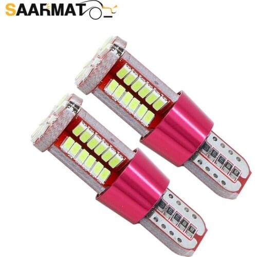 2x W5W T10 LED Canbus Bulb 3014 SMD 194 168 Car Clearance Parking Lights Auto Interior Reading Trunk Lamp White Red Crystal Blue