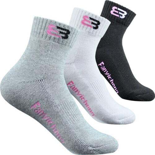 5 Pairs 100% Cotton Thicken Socks For Women Men Absorb Sweat Deodorization Towel Bottom Outdoor Cycling Badminton L2010XBA
