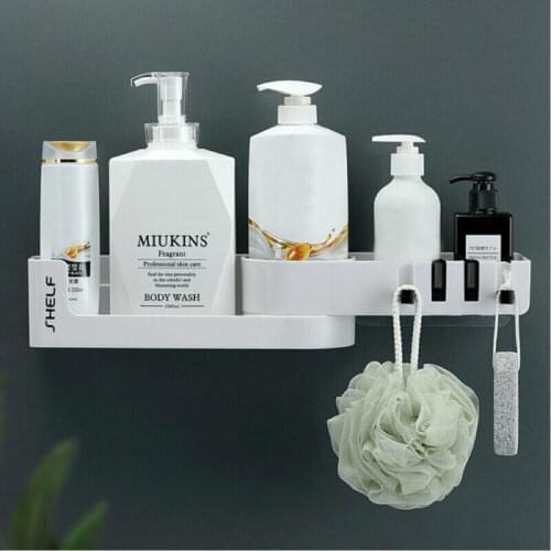 Seamless Rotating Tripod Corner Storage Rack Holder Shelf Bathroom Toilet Bath Shelf Storage Holders