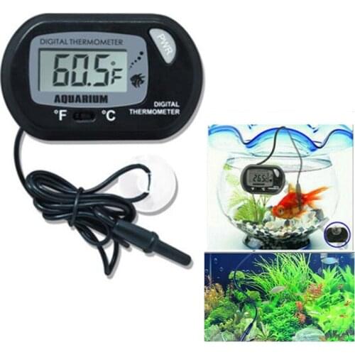 Fish Tank LCD Digital Aquarium Thermometer Temperature Water Meter Temp Detector Fish Alarm Pet Supplies Tool Aquatic U27