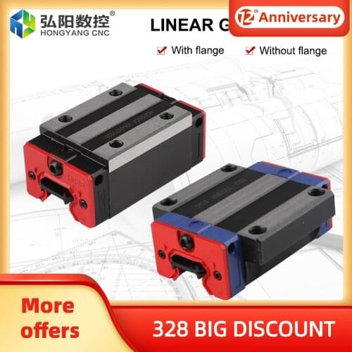 Engraving machine slider linear guide square rail slider hgh202530ca bearing domestic linear flange slider