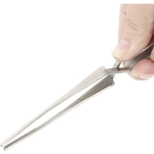 DIYWORK Maintenance Tools Cross Lock Stainless Steel Non-slip Tweezers Save Effort Reverse Action Tweezer