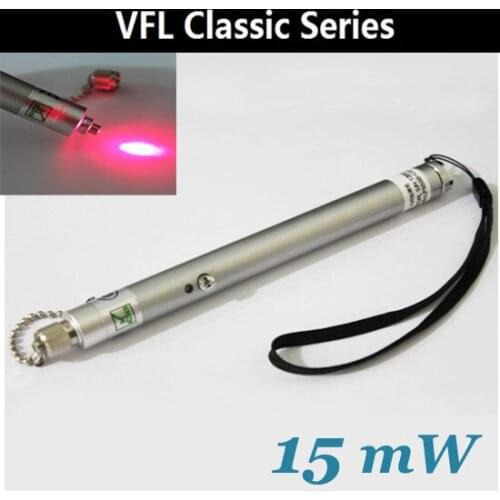 Classic Series Enough Power 15mW VFL Visual Fault Locator Red Laser Light Pen Fiber Optic Cable Tester 15KM Range, VFL15A