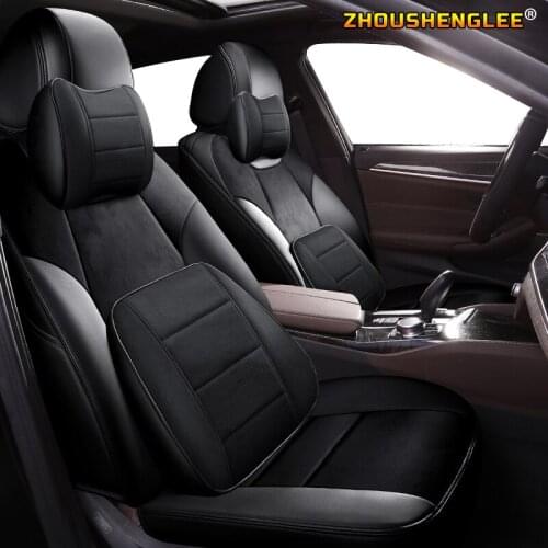 ZHOUSHENGLEE Custom Leather car seat covers For smart smart forfour smart fortwo WEY VV7 VV5 P8 VV6 Automobiles Seat Covers car