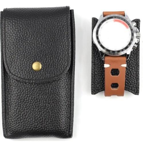 Leather Watch Travel Pouch Wactch Bag Pocket Display Storage Case Organizer