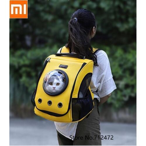 Youpin Fashion Space capsule shoulder bag Breathable Backpack School Bags For Cat Dog Space Capsule Pet travel Bag