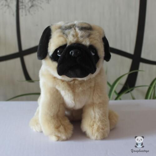 Stuffed Plush Animals Toy ChildrenS Birthday Gifts Soft Pug Doll Model Cute Present