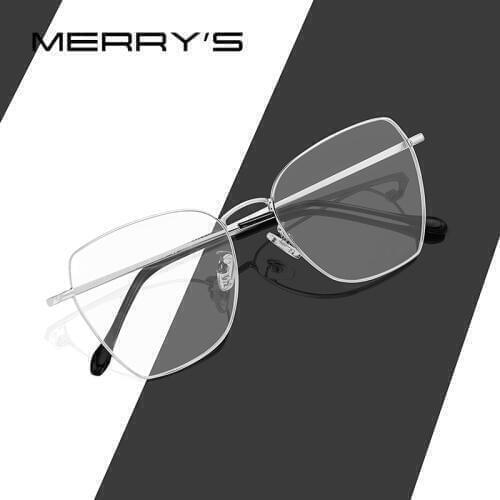 MERRYS Men Women Fashion Square Glasses Frame Unisex Myopia Prescription Optical Eyeglasses S2011