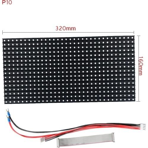 P10 SMD 3IN1 RGB full color led display module, 1/2 scan 320*160mm outdoor, text, pictures, video panels