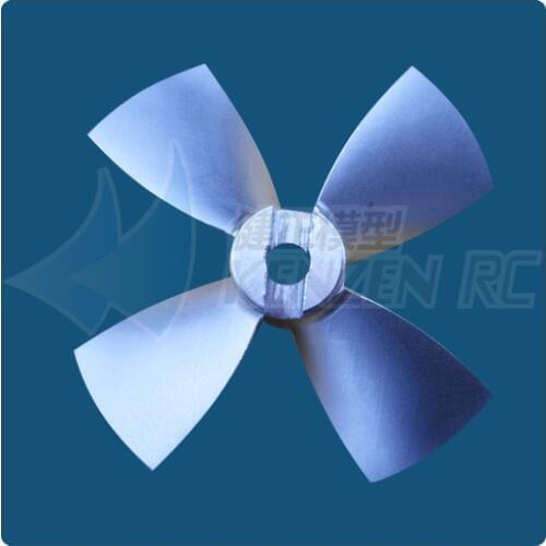 Dia 80mm Pitch 0.8 0.9 1.0 1.1 1.2 Ka Propeller 4 blades CNC Aluminum Used for Kort Nozzle Ducted Propeller Underwater Thruster