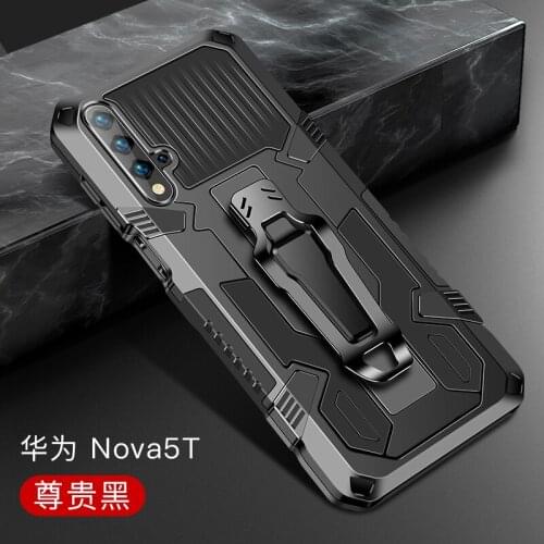 Shockproof Armor Case For Huawei Nova 5T Case Nova5T Belt Clip Holster Cover For Huawei Nova 5T YAL-L21 YAL-L61 YAL-L71 Fundas