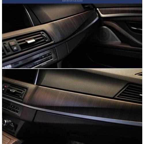 SUNICE 124CMx30CM PVC Wooden Grain Texture Film Car Furniture Wrap Vinyl Film Decor Vehicle Interior Sticker Decals Car Styling